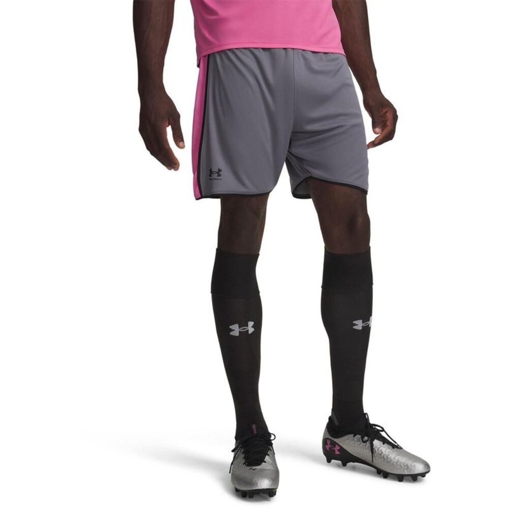 Under Armour Mens Football Shorts / Gray/Pink